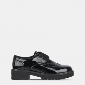 Детски обувки Miso Chunk Brogue Junior Girls Shoes - Black Patent детски,обувки,miso,chunk,brogue,junior,girls,shoes,black,patent