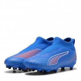 Детски футболни бутонки Puma Ultra 5 Match Children Laceless Firm Ground Football Boots - Blue/White детски,футболни,бутонки,детски,маратонки,за,футбол,на,закрито,детски,футболни,обувки,всички,футболни,обувки,детски,футболни,обувки,футболни,обувки,за,мек,т
