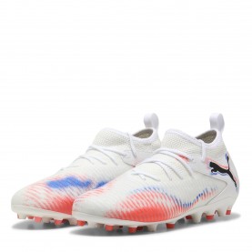 Детски футболни бутонки Puma Unisex Kids Future 8 Match Mg Firm Ground Football Boots - Wht-Blk-Glw Red детски,футболни,бутонки,детски,футболни,обувки,всички,футболни,обувки,детски,футболни,обувки,футболни,обувки,за,мек,терен,футбол,puma,unisex,kids,future,8,