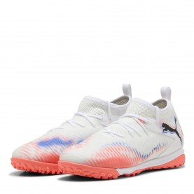 Детски футболни стоножки Puma Unisex Kids Future 8 Match TT Mid Astro Turf Football Boots - Wht-Blk-Glw Red детски,футболни,стоножки,детски,футболни,обувки,всички,футболни,обувки,детски,футболни,обувки,футболни,обувки,за,мек,терен,футбол,puma,unisex,kids,future,8