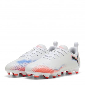 Детски футболни бутонки Puma Unisex Kids Future 8 Play Firm Ground Football Boots - Wht-Blk-Glw Red детски,футболни,бутонки,детски,маратонки,за,футбол,на,закрито,детски,футболни,обувки,всички,футболни,обувки,детски,футболни,обувки,футболни,обувки,за,мек,т