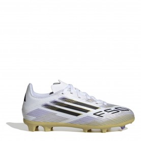 Юношески футболни бутонки adidas F50 League Juniors Firm Ground Football Boots - White/Blk/Gold юношески,футболни,бутонки,детски,маратонки,за,футбол,на,закрито,детски,футболни,обувки,всички,футболни,обувки,детски,футболни,обувки,футболни,обувки,за,мек