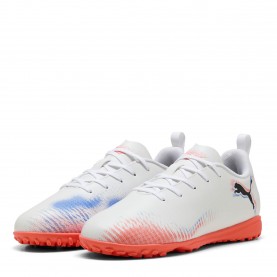 Юношески футболни стоножки Puma Future 8 Play Astro Turf Football Boots Juniors - White/Black/Red юношески,футболни,стоножки,детски,футболни,обувки,всички,футболни,обувки,детски,футболни,обувки,футболни,обувки,за,мек,терен,футбол,puma,future,8,play,astr
