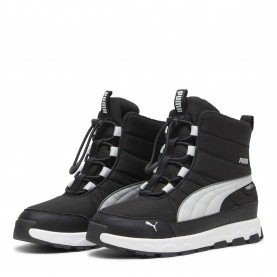 Детски обувки Puma Unisex Kids Evolve Puretex Snow Boots - Blk-Ash Gry-Wht детски,обувки,детски,боти,puma,unisex,kids,evolve,puretex,snow,boots,blk,ash,gry,wht