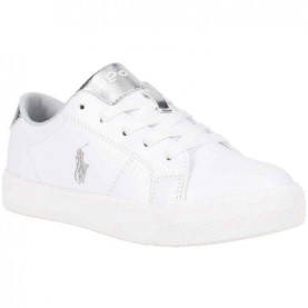Юношески маратонки Polo Ralph Lauren Juniors Sutton Low-Top Trainers - White Silver юношески,маратонки,polo,ralph,lauren,juniors,sutton,low,top,trainers,white,silver