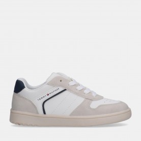 Детски маратонки Tommy Hilfiger Unisex Kids Block Low-Top Trainers - White/Beige детски,маратонки,tommy,hilfiger,unisex,kids,block,low,top,trainers,white,beige