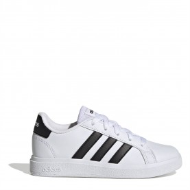 Детски маратонки Adidas Grand Court Junior Boys Trainers - White/Black детски,маратонки,разпродажба,adidas,детски,маратонки,adidas,grand,court,junior,boys,trainers,white,black