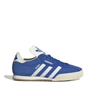 Детски маратонки adidas Samba Super Suede Trainers Junior Boys - Blue/White детски,маратонки,детски,маратонки,adidas,samba,super,suede,trainers,junior,boys,blue,white