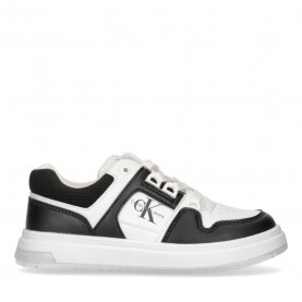 Calvin Klein Jeans Low Cut Lace Sneakers Juniors - White 100 calvin,klein,jeans,low,cut,lace,sneakers,juniors,white,100