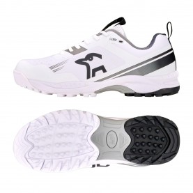 Юношески крикет обувки Kookaburra Sport Kookaburra Pro 4.0 Rubber Cricket Shoe - Junior Sizes - White/Black юношески,крикет,обувки,обувки,за,крикет,kookaburra,sport,kookaburra,pro,4,0,rubber,cricket,shoe,junior,sizes,white,black