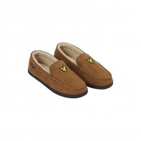 Lyle and Scott Aspen Moccasin Slipper - Dark Brown мъжки,пантофи,lyle,and,scott,aspen,moccasin,slipper,dark,brown