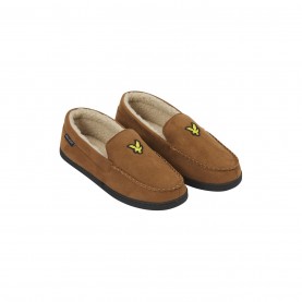 Lyle and Scott Aspen Moccasin Slipper - Dark Brown чехли,мъжки,пантофи,lyle,and,scott,aspen,moccasin,slipper,dark,brown