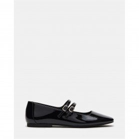обувки,чехли,steve,madden,alisah,ankle,strap,ballet,pumps,black,patent