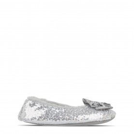 чехли,дамски,обувки,linea,sequin,ballerina,slipper,silver