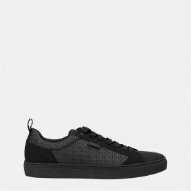 Маратонки Hugo Faux-leather Logo Trainers - Black Mono 003 маратонки,маратонки,за,училище,мъжки,маратонки,hugo,faux,leather,logo,trainers,black,mono,003