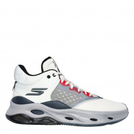 Мъжки баскетболни кецове Skechers Float Basketball Trainers Mens - White/Grey мъжки,баскетболни,кецове,мъжки,маратонки,skechers,float,basketball,trainers,mens,white,grey