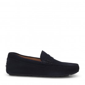 Boss Suede Loafers - Dark Blue 401 мъжки,обувки,boss,suede,loafers,dark,blue,401