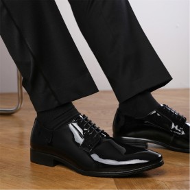 Wheres That From Lace Derby Sn00 - Black Patent ученически,обувки,мъжки,обувки,wheres,that,from,lace,derby,sn00,black,patent