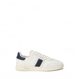 Дамски маратонки Polo Ralph Lauren Womens Leather Court Trainers - Bianco/Navy дамски,маратонки,polo,ralph,lauren,women,s,leather,court,trainers,bianco,navy