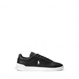 Маратонки Polo Ralph Lauren Men's Heritage Court Low-Top Trainers - Black/White маратонки,маратонки,за,училище,ученически,обувки,мъжки,маратонки,polo,ralph,lauren,men's,heritage,court,low,top,trainers,black,white