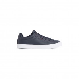 Tommy Hilfiger ICON COURT LTH FLAG ESS - Navy/White мъжки,маратонки,tommy,hilfiger,icon,court,lth,flag,ess,navy,white