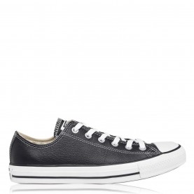 маратонки,мъжки,маратонки,converse,lifestyle,star,leather,low,trainers,black,001