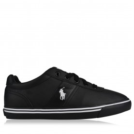 маратонки,мъжки,маратонки,polo,ralph,lauren,leather,hanford,low,top,trainers,black,black