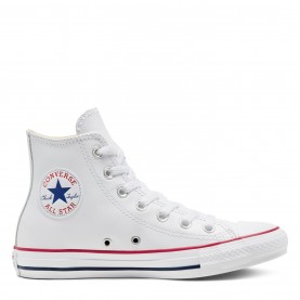 Високи кецове Converse All Star Leather Hi Top Trainers - White 100 високи,кецове,разпродажба,converse,мъжки,високи,кецове,мъжки,маратонки,converse,all,star,leather,hi,top,trainers,white,100