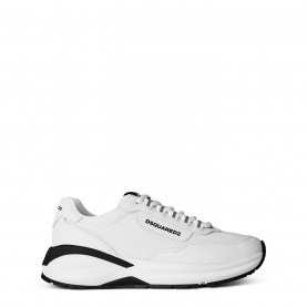 DSQUARED2 Leather Dash Sneakers - White/White мъжки,маратонки,dsquared2,leather,dash,sneakers,white,white