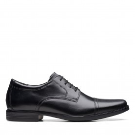 Обувки Clarks Howard Cap Shoes - Black Leather обувки,отново,на,училище,мъжки,маратонки,clarks,howard,cap,shoes,black,leather