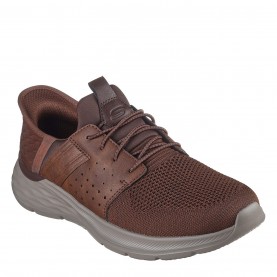 Skechers Slip-Ins Relaxed Fit: Garner - Newick - Dark Brown мъжки,маратонки,skechers,slip,ins,relaxed,fit:,garner,newick,dark,brown