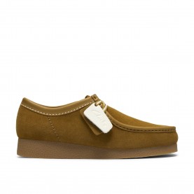 Обувки Clarks Mens Wallabee Moc Toe Formal Shoes - Ochre Suede обувки,clarks,men,s,wallabee,moc,toe,formal,shoes,ochre,suede