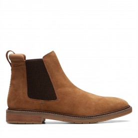 мъжки,боти,clarks,clarks,clarkdale,sn00,cognac,suede