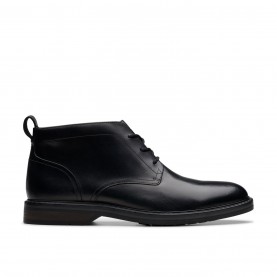 обувки,мъжки,боти,clarks,aldwin,chukka,boots,black,leather