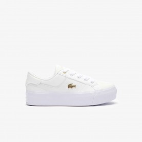 Маратонки Lacoste Ziane Platform Trainers - White/Gold маратонки,lacoste,ziane,platform,trainers,white,gold