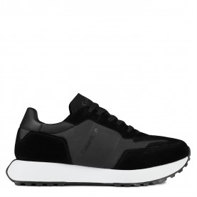 маратонки,мъжки,маратонки,calvin,klein,suede,trainers,black,white