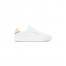 Маратонки Tommy Hilfiger Court Leather Low Top Trainers - Ecru/Beige маратонки,мъжки,маратонки,tommy,hilfiger,court,leather,low,top,trainers,ecru,beige