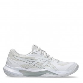 дамски,обувки,дамски,маратонки,нетбол,asics,gel,tactic,13,netball,shoes,womens,white,silver