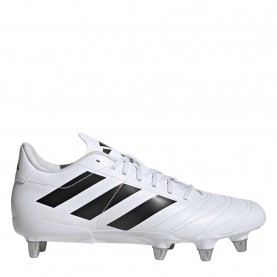 Ръгби обувки adidas Kakari Adults Soft Ground Rugby Boots - White/Black ръгби,обувки,мъжки,обувки,за,ръгби,ръгби,ръгби,обувки,adidas,kakari,adults,soft,ground,rugby,boots,white,black