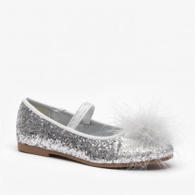 обувки,детски,маратонки,be,you,sequin,mary,jane,feather,detail,silver,shoes,silver