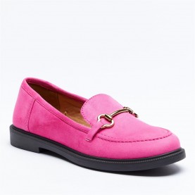 дамски,обувки,be,you,faux,suede,chain,trim,loafer,pink