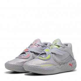 Баскетболни кецове Puma Mens Mb.05 Metallic Basketball Trainers - Vibrant Silve баскетболни,кецове,мъжки,маратонки,puma,men,s,mb,05,metallic,basketball,trainers,vibrant,silve