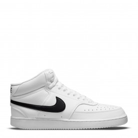 разпродажба,nike,мъжки,високи,кецове,мъжки,маратонки,nike,court,vision,mid,next,nature,mens,white,black