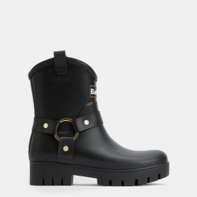 Гумени ботуши Barbour Elley Harness Wellington Boots - Black гумени,ботуши,дамски,боти,barbour,elley,harness,wellington,boots,black