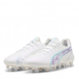 Дамски футболни бутонки Puma King Ultimate Womens Firm Ground Football Boots - Wht/Blk/Purple дамски,футболни,бутонки,разпродажба,puma,футболни,обувки,adidas,messi,футболни,обувки,puma,футболни,обувки,за,твърд,терен,мъжки,футболни,обувки,puma,king,u