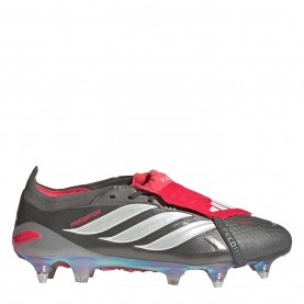 Футболни бутонки Adidas adidas Predator Elite Fold Over Tongue Soft Ground Football Boots - Grey/Red футболни,бутонки,коледни,подаръци,за,него,коледни,подаръци,за,деца,всички,коледни,подаръци,коледни,подаръци,за,футболните,фенове,футболни,обувки,adidas,фут