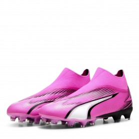 Футболни бутонки Puma Ultra Match Laceless Firm Ground Football Boots - Pink/White/Blk футболни,бутонки,мъжки,маратонки,мъжки,футболни,обувки,всички,футболни,обувки,футболни,обувки,за,твърд,терен,футболни,обувки,за,мек,терен,футбол,puma,ultra