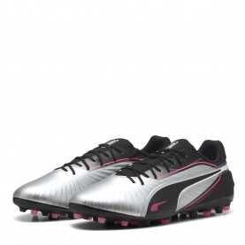 Футболни бутонки Puma Mens King Match Mg Firm Ground Football Boots - Puma Silver-P футболни,бутонки,всички,футболни,обувки,мъжки,футболни,обувки,футболни,обувки,за,мек,терен,футболни,обувки,за,твърд,терен,футбол,puma,men,s,king,match,mg,f