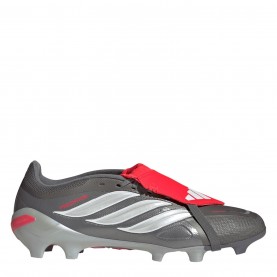 Мъжки футболни бутонки Adidas Predator Fold-Over Tongue League Firm Ground Football Boots Mens - Grey/Red мъжки,футболни,бутонки,коледни,подаръци,за,него,коледни,подаръци,за,деца,всички,коледни,подаръци,коледни,подаръци,за,футболните,фенове,разпродажба,adidas,ф