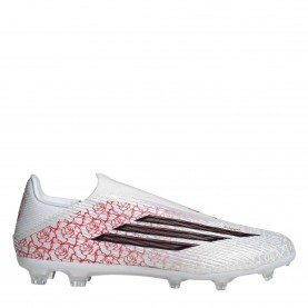 Футболни бутонки adidas F50 League Laceless Adults Firm Ground Football Boots - White/Blk/Red футболни,бутонки,детски,маратонки,за,футбол,на,закрито,всички,футболни,обувки,мъжки,футболни,обувки,футболни,обувки,за,твърд,терен,футболни,обувки,за,мек,т